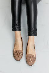 Forever Link Rhinestone Openwork Flats